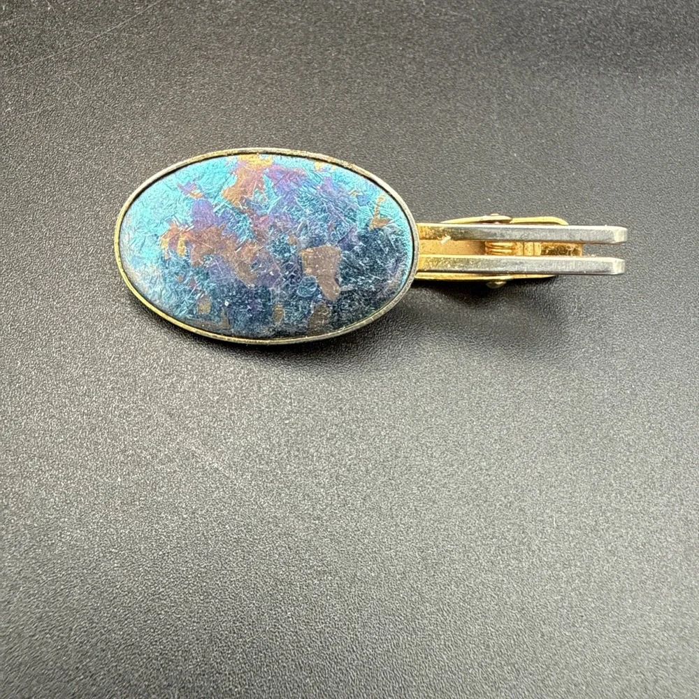 Vintage KOBE TITANIUM Tie Clip Bar Kobelco Corporate Promo
